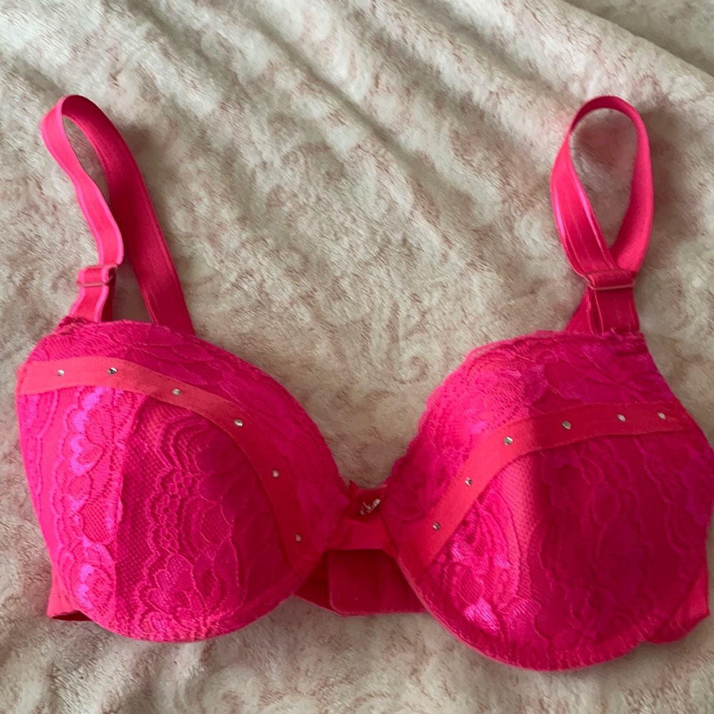 Pink bra